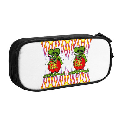 Slatka anime crtana pernica Rat Fink za dječake, djevojčice, velika kutija za olovke za pohranjivanje pribora