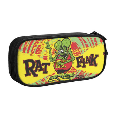 Slatka anime crtana pernica Rat Fink za dječake, djevojčice, velika kutija za olovke za pohranjivanje pribora