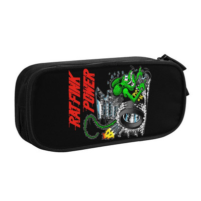 Slatka anime crtana pernica Rat Fink za dječake, djevojčice, velika kutija za olovke za pohranjivanje pribora