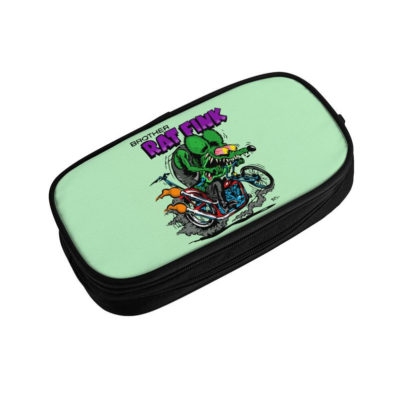 Slatka anime crtana pernica Rat Fink za dječake, djevojčice, velika kutija za olovke za pohranjivanje pribora