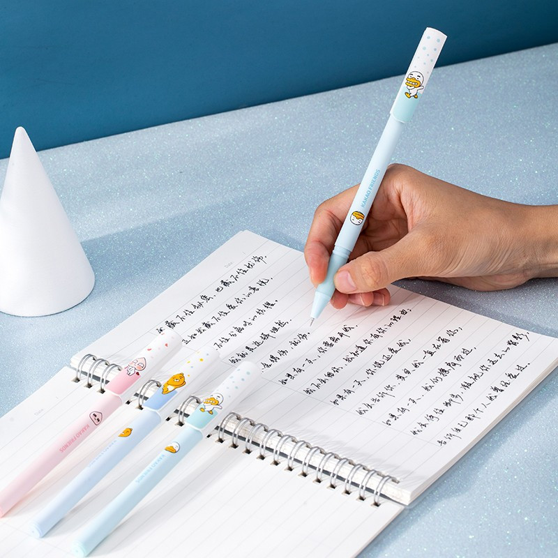 3/12 gab Kakao Friends gēla pildspalvas jauks karikatūras dizains 0,5 mm lodīšu melna krāsa tinte rakstīšanai biroja skola A7103