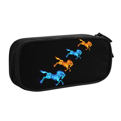 Cutie de creion Kawaii personalizată, personalizată, pentru băiat, fată, de mare capacitate, cutie de creion de artă cu animale abstracte, școală pentru elevi