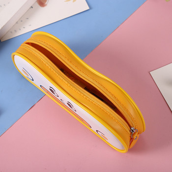 Корейска версия Сладък анимационен модел Пенал с голям капацитет Малко жълто пате Студентска чанта за съхранение на канцеларски материали Ученически пособия