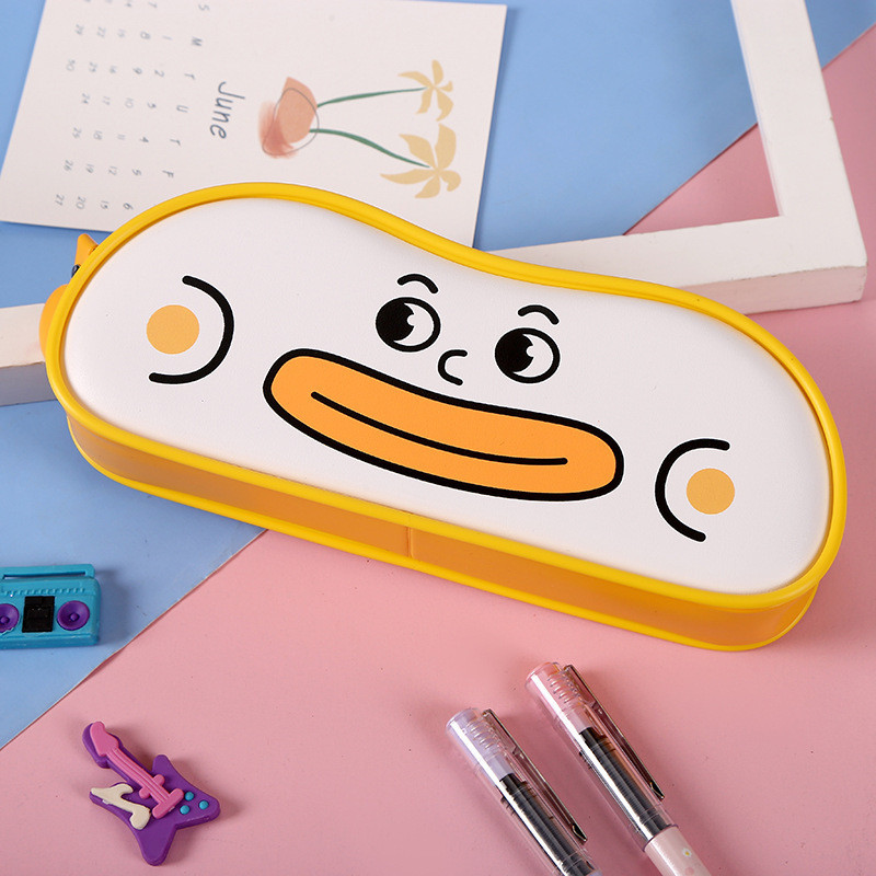 Korejska verzija, pernica sa slatkim crtanim uzorkom, veliki kapacitet, mala žuta patka, torba za pohranu pribora za učenike, školski pribor