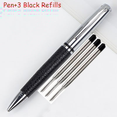 Modni dizajn PU kožna visokokvalitetna metalna kemijska olovka Poslovna muška olovka za pisanje s potpisom Kupi 2 Pošalji poklon
