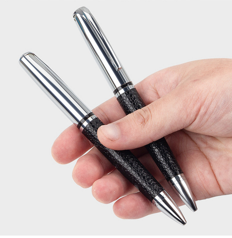Modni dizajn PU kožna visokokvalitetna metalna kemijska olovka Poslovna muška olovka za pisanje s potpisom Kupi 2 Pošalji poklon