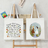 Ženska Anne Shirley platnena velika torba Djevojka Horor Crtić Veliki kapacitet Shopper torbica Moda Studer Poklon za učitelja