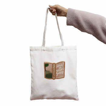 Γυναικείες Anne Shirley Canvas Tote Bag Girl Horror Cartoon Μεγάλης χωρητικότητας Shopper Τσάντα Fashion Studer Δώρο