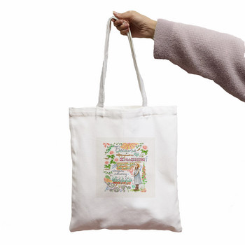 Γυναικείες Anne Shirley Canvas Tote Bag Girl Horror Cartoon Μεγάλης χωρητικότητας Shopper Τσάντα Fashion Studer Δώρο