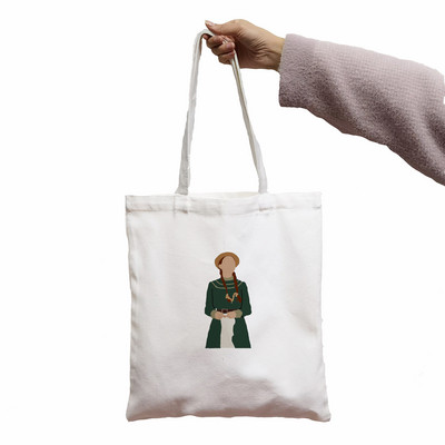 Ženska Anne Shirley platnena velika torba Djevojka Horor Crtić Veliki kapacitet Shopper torbica Moda Studer Poklon za učitelja