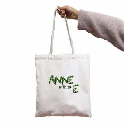 Ženska Anne Shirley platnena velika torba Djevojka Horor Crtić Veliki kapacitet Shopper torbica Moda Studer Poklon za učitelja