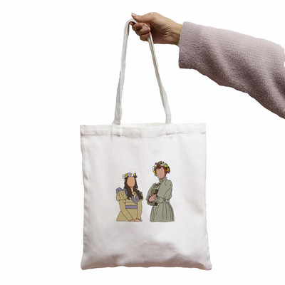 Ženska Anne Shirley platnena velika torba Djevojka Horor Crtić Veliki kapacitet Shopper torbica Moda Studer Poklon za učitelja
