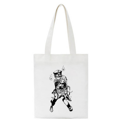 Japanska anime toaletna školjka Hanako Kun Eko platnena torba za kupnju Manga velike torbe Harajuku ženska torba za rame Torba za kupovinu Ručna torba