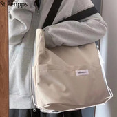 Ženska velika torba Estetska jednobojna studentska ručna torba Torba na rame velikog kapaciteta Oxford torba za plažu za višekratnu upotrebu 2022.