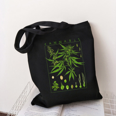 Harajuku Mushroom plecu soma Audekla soma Harajuku pircēju soma Modes ikdienas vasaras plecu somas Tote Shopper Bag