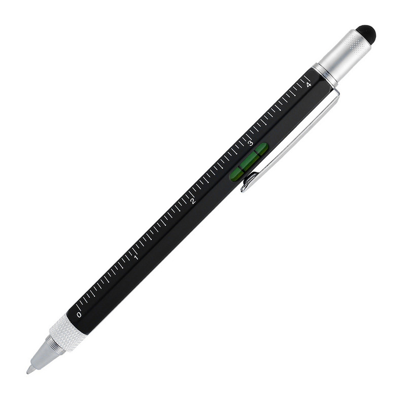 6-u-1 višenamjenska olovka s unikatnim uredskim priborom Diy darovi Olovka s ravnalom DIY olovka za obradu drveta Višestruki alati Olovka