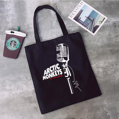 Arctic Monkeys iepirkumu soma atkārtoti lietojama bolsa džutas soma eko iepirkumu soma, austa džuta