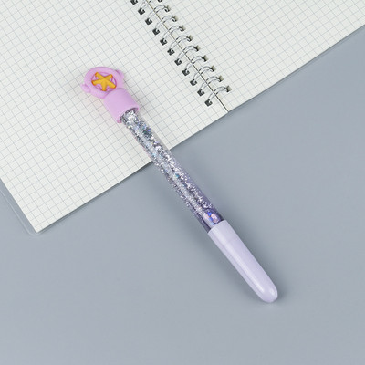 5 komada Kawaii Moon Liquid Quicksand Gel olovka Neutralna olovka Šljokice Ukrasna olovka s potpisom Školski uredski pribor Pribor