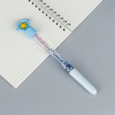 5 komada Kawaii Moon Liquid Quicksand Gel olovka Neutralna olovka Šljokice Ukrasna olovka s potpisom Školski uredski pribor Pribor