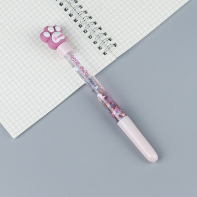 5 komada Kawaii Moon Liquid Quicksand Gel olovka Neutralna olovka Šljokice Ukrasna olovka s potpisom Školski uredski pribor Pribor