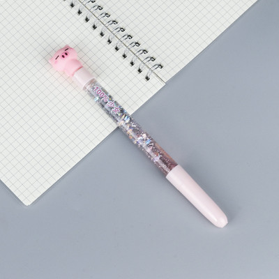 5 komada Kawaii Moon Liquid Quicksand Gel olovka Neutralna olovka Šljokice Ukrasna olovka s potpisom Školski uredski pribor Pribor