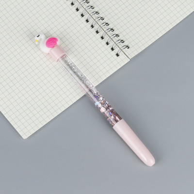 5 komada Kawaii Moon Liquid Quicksand Gel olovka Neutralna olovka Šljokice Ukrasna olovka s potpisom Školski uredski pribor Pribor