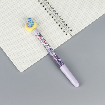 5 komada Kawaii Moon Liquid Quicksand Gel olovka Neutralna olovka Šljokice Ukrasna olovka s potpisom Školski uredski pribor Pribor