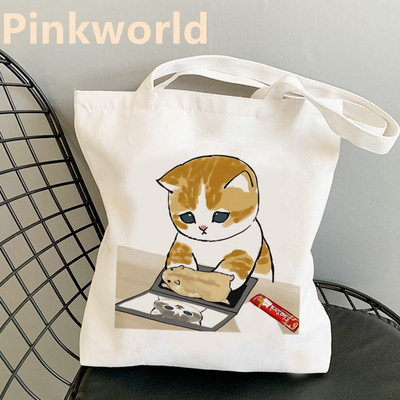 Attendance kuhinja Atletski mačji print Cool Shopper Bag Shopper Crno-bijela Ženska modna shopping torba na rame Velika torba, isporuka