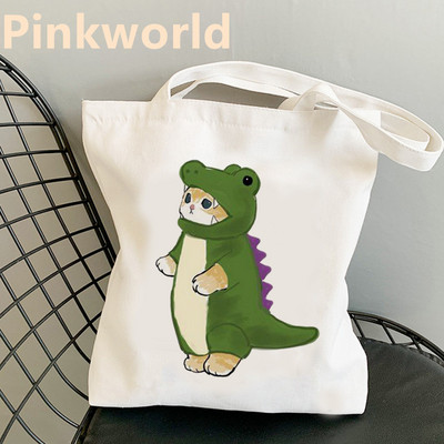 Attendance kuhinja Atletski mačji print Cool Shopper Bag Shopper Crno-bijela Ženska modna shopping torba na rame Velika torba, isporuka