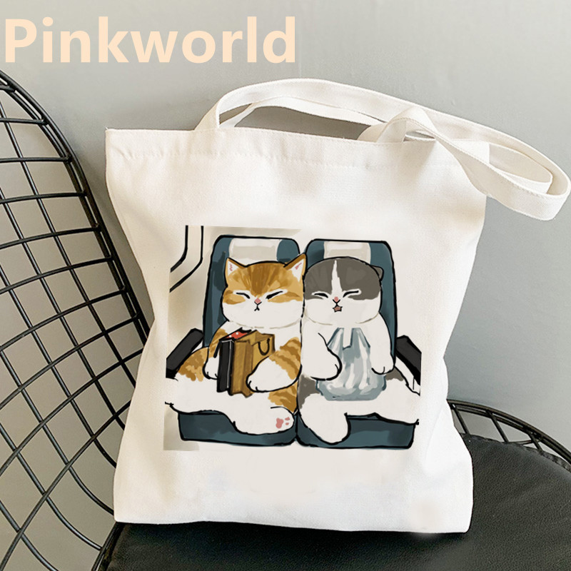 Attendance kuhinja Atletski mačji print Cool Shopper Bag Shopper Crno-bijela Ženska modna shopping torba na rame Velika torba, isporuka