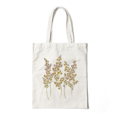 Floral πάνινη τσάντα για ψώνια Τσάντες αγορών Τσάντες ώμου Λουλούδια Daisy Lavender Rose Garden Φιλική προς το περιβάλλον, επαναχρησιμοποιήσιμη χαριτωμένη σχολική τσάντα