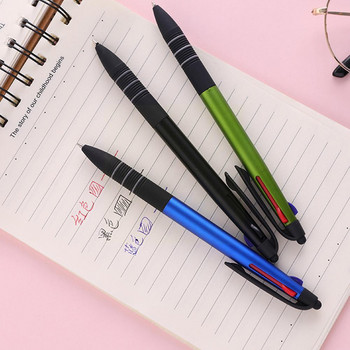 Στυλό στυλό 3 χρωμάτων Press Metal Stylus Stylus With Ballpoint Pens Screen Pens for All Capacitive Screen Student Supplies