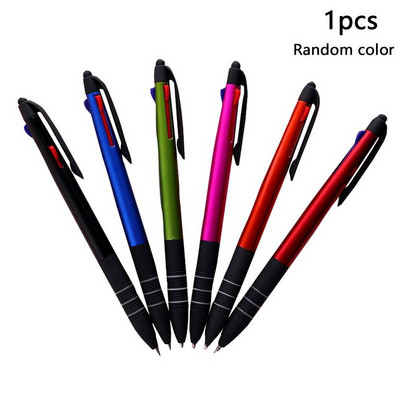 3 boje Press Kemijska olovka Metalne stilus olovke s kemijskim olovkama Olovka za zaslon za sve kapacitivne zaslone Studentski uredski materijal