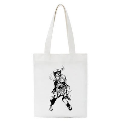 Toalet Bound Hanako Kun Eco Japanski anime print Cool Shopper Bag Shopper Black White Ženske modne shopping torbe Tote
