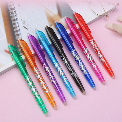 4Pcs 0,5 mm višebojna brisiva gel olovka Kawaii školska brisiva olovka za pisanje učenika Kreativno crtanje Uredski materijal za pisanje