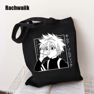 Geantă de cumpărături gotică Geanta de cumpărături Harajuku Geanta de umăr din pânză pentru femei Gotic feminin Punk amuzant Eco Capacitate mare Y2k