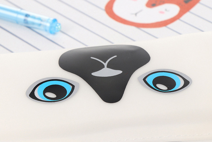 Funny Big Eyes Cat jelly Μολυβοθήκη Χαρτικά Τσάντα αποθήκευσης σχολικά είδη γραφείου Escolar