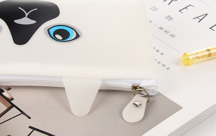 Funny Big Eyes Cat jelly Μολυβοθήκη Χαρτικά Τσάντα αποθήκευσης σχολικά είδη γραφείου Escolar