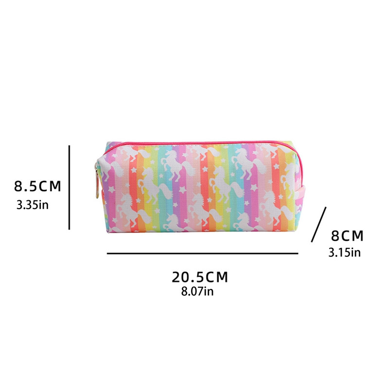 Geantă Creativă Kawaii pentru creion, cu unicorn din desene animate