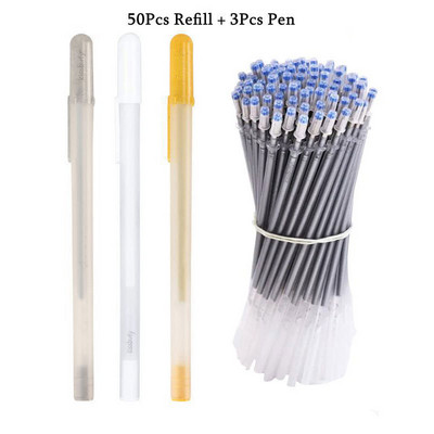 Set pix gel 3 culori auriu/argintiu/alb pixuri gel cerneală albă pentru hârtie neagră stilou alb desen, schiță, proiectare ilustrație