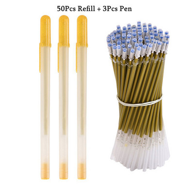 Set pix gel 3 culori auriu/argintiu/alb pixuri gel cerneală albă pentru hârtie neagră stilou alb desen, schiță, proiectare ilustrație