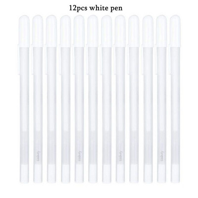 Set pix gel 3 culori auriu/argintiu/alb pixuri gel cerneală albă pentru hârtie neagră stilou alb desen, schiță, proiectare ilustrație