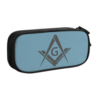 Prilagođene Freemason Mason Kawaii pernice Dječak Djevojčica Velikog kapaciteta Masonska slobodnozidarska torba za olovke Student School