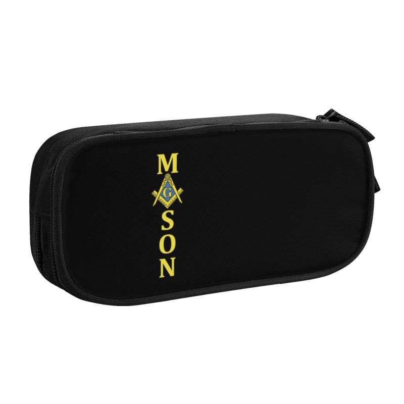 Prilagođene Freemason Mason Kawaii pernice Dječak Djevojčica Velikog kapaciteta Masonska slobodnozidarska torba za olovke Student School