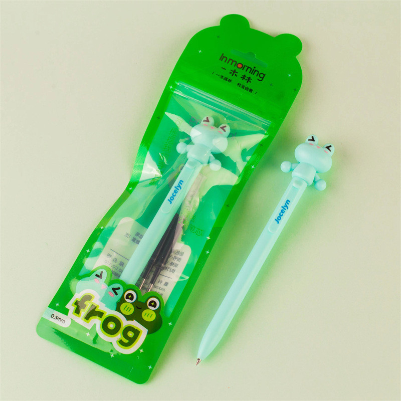 Korėjos raštinės reikmenys Animacinių filmų varlė princas gelio rašikliai Kawaii mielas vaikų rašiklis Vandeninis parašas rašiklis Studentų biuro reikmenys