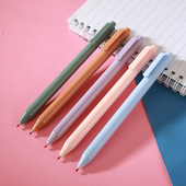 5pcs/Set 0,5 mm Morandi Macaron Press Gel Pen Slatka olovka za pisanje s potpisom crne tinte Uredski školski pribor