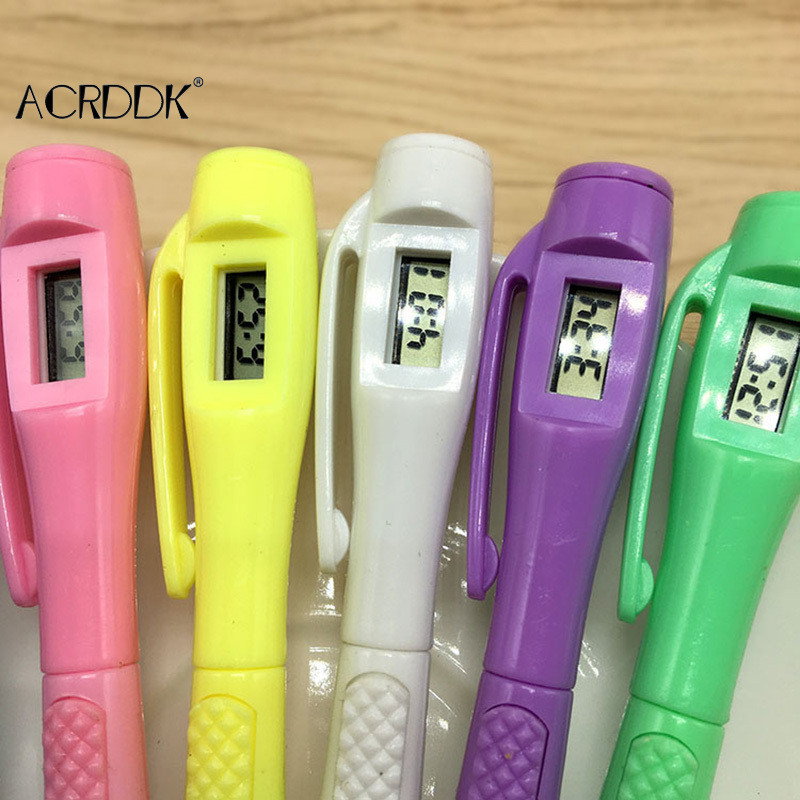 1 tk. Uudne pastapliiats digitaalkellaga Elektroonilise tindipliiatsi eksamipliiatsid Kellapliiats Koolitarbed, kirjutusvahendid