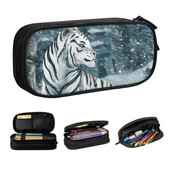 Kawaii The Guardian Tiger pieštukų dėklai berniukams Gilrs Large Storage Beast Pencil Box mokykliniai reikmenys