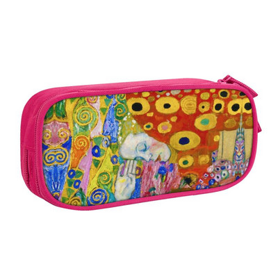 Gustav Klimti pliiatsiümbris poistele Gilrs Suure mahutavusega Artwork Pliiatsikott Box Koolitarvikud