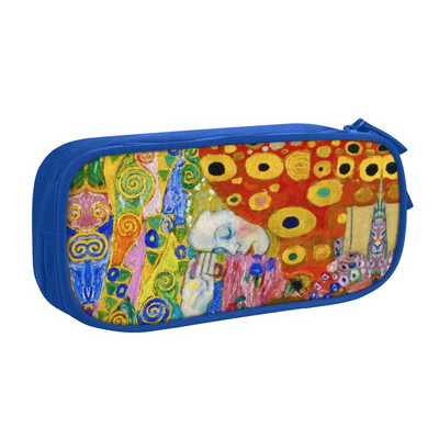 Gustav Klimti pliiatsiümbris poistele Gilrs Suure mahutavusega Artwork Pliiatsikott Box Koolitarvikud